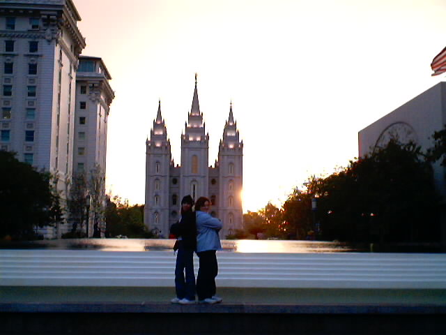 Tamara and I on Temple square